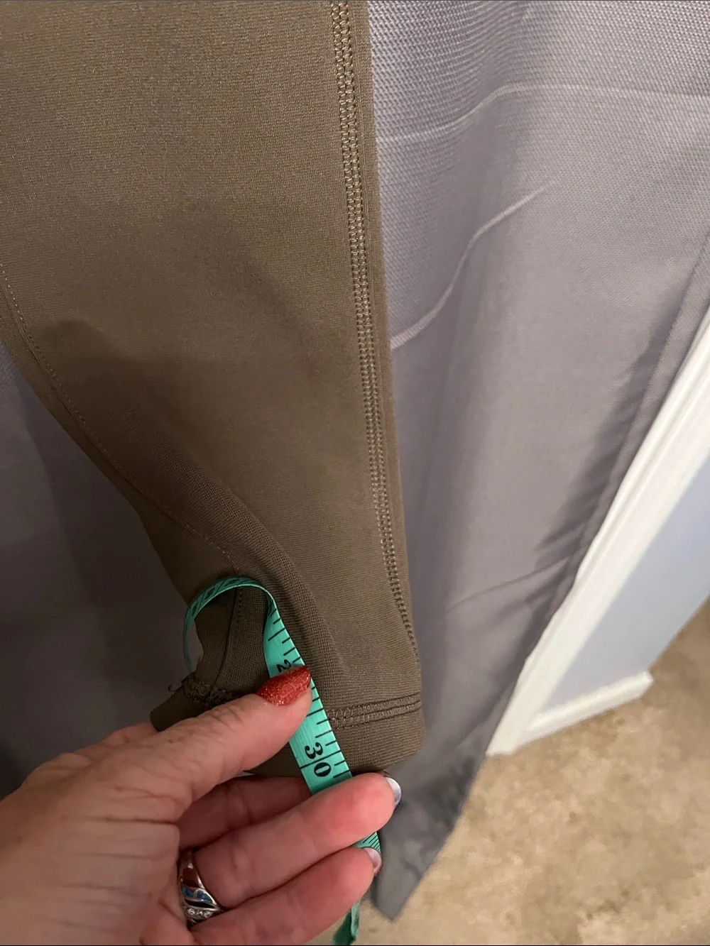 Carhartt Olive Brown Leggings with Utility Pockets - Picture 8 of 8